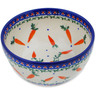 Polish Pottery Bowl 5&quot; Carrot Delight