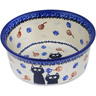 Polish Pottery Bowl 5&quot; Daydreaming Kittens
