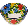 Polish Pottery Bowl 5&quot; Feel-good Florals UNIKAT