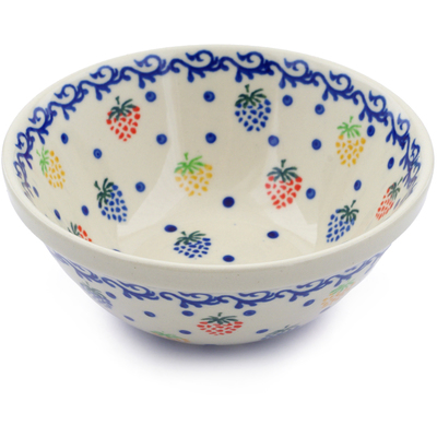 Polish Pottery Bowl 5&quot; Fiesta Berries