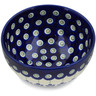 Polish Pottery Bowl 5&quot; Flowering Peacock