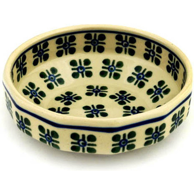 Polish Pottery Bowl 5&quot; Four Square Dots