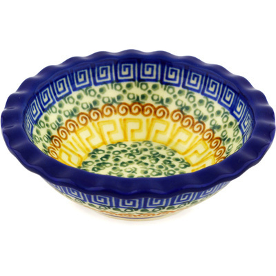 Polish Pottery Bowl 5&quot; Grecian Sea