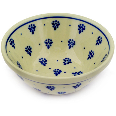 Polish Pottery Bowl 5&quot; Little Blue Bouquet