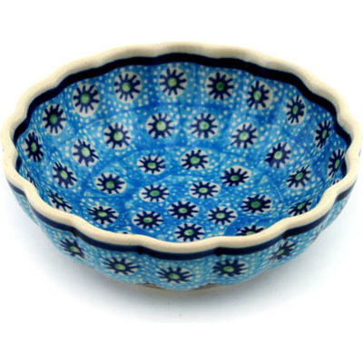 Polish Pottery Bowl 5&quot; Ocean Breeze