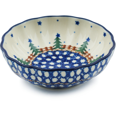 Polish Pottery Bowl 5&quot; Pocono Pines