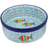 Polish Pottery Bowl 5&quot; Rainbow Fish