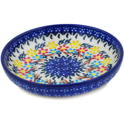 Polish Pottery Bowl 5&quot; Spring Flower Ring