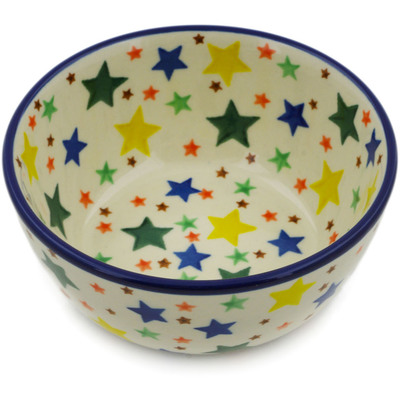 Polish Pottery Bowl 5&quot; Star Fiesta