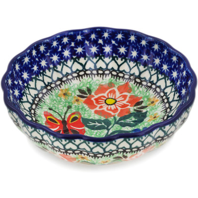 Polish Pottery Bowl 5&quot; Sweet Leilani UNIKAT