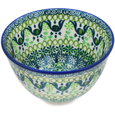 Polish Pottery Bowl 5&quot; Very Verde