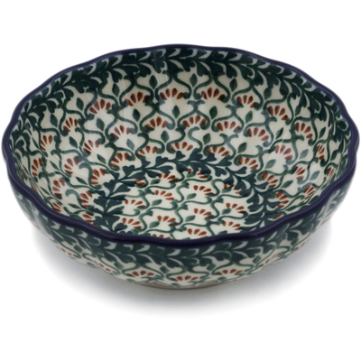 Polish Pottery Bowl 5&quot; Walk In The Woods