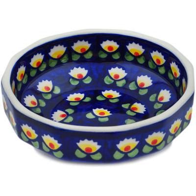 Polish Pottery Bowl 5&quot; Waterlily