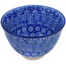 Polish Pottery Bowl 5&quot; Winter Frost