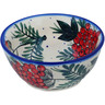 Polish Pottery Bowl 6&quot; Berry Bounty UNIKAT