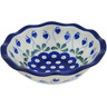 Polish Pottery Bowl 6&quot; Bleeding Heart Peacock