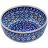 Polish Pottery Bowl 6&quot; Blue Diamond