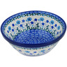 Polish Pottery Bowl 6&quot; Blue Fascination