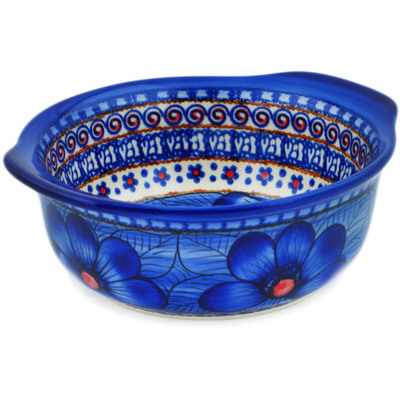 Polish Pottery Bowl 6&quot; Blue Heaven UNIKAT