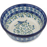 Polish Pottery Bowl 6&quot; Blue Warbler