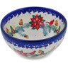 Polish Pottery Bowl 6&quot; Cardinal&#039;s Home UNIKAT