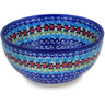 Polish Pottery Bowl 6&quot; Cheerful Poppies