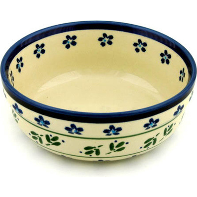 Polish Pottery Bowl 6&quot; Daisy Field