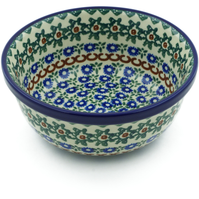 Polish Pottery Bowl 6&quot; Heidi Ho