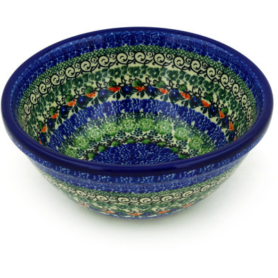 Polish Pottery Bowl 6&quot; Palo Verde UNIKAT