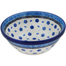 Polish Pottery Bowl 6&quot; Scattered Blossoms