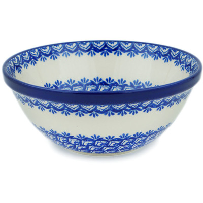 Polish Pottery Bowl 6&quot; Sensational Blue Splendor