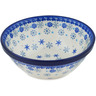 Polish Pottery Bowl 6&quot; Snow Storm