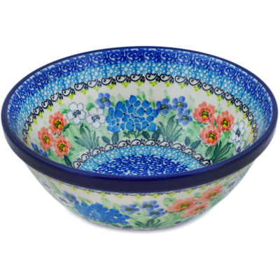 Polish Pottery Bowl 6&quot; Spring Joy UNIKAT