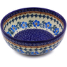 Polish Pottery Bowl 7&quot; Blue Cornflower