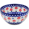 Polish Pottery Bowl 7&quot; Blue Eye Spring