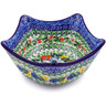 Polish Pottery Bowl 7&quot; Lily Meadow UNIKAT