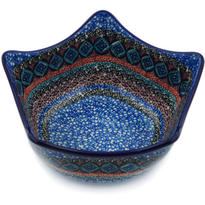 Polish Pottery Bowl 7&quot; Mesa UNIKAT