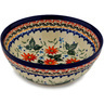 Polish Pottery Bowl 7&quot; Mexican Flame UNIKAT