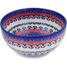 Polish Pottery Bowl 7&quot; Natural