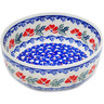 Polish Pottery Bowl 7&quot; Rain Of Field Poppies