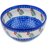 Polish Pottery Bowl 7&quot; Red Berries