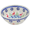 Polish Pottery Bowl 7&quot; Ring Around The Reindeer