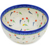 Polish Pottery Bowl 7&quot; Tulip Meadow