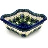 Polish Pottery Bowl 7&quot; Tulip Motif UNIKAT