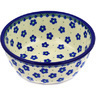 Polish Pottery Bowl 8&quot; Falling Daisies