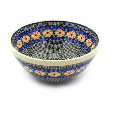 Polish Pottery Bowl 8&quot; French Country