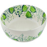 Polish Pottery Bowl 8&quot; Monstera Deliciosa