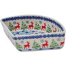 Polish Pottery Bowl 8&quot; Ring Around The Reindeer