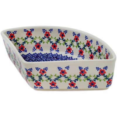 Polish Pottery Bowl 8&quot; Rings Of Happiness