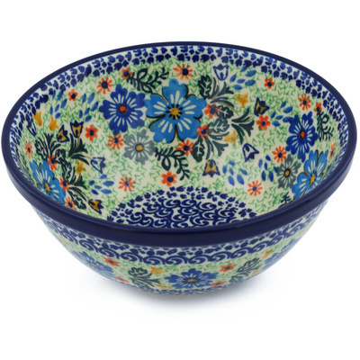 Polish Pottery Bowl 8&quot; Spring Essence UNIKAT